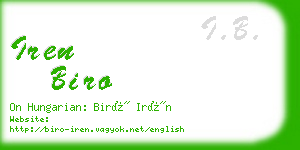 iren biro business card